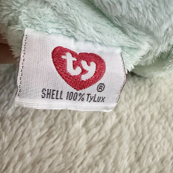 Ty Pluffies Grins the Frog Beanbag Plush Stuffed Animal Toy 10” 2002 Vintage - Picture 4 of 6